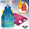 Bolsome 24Pack Happy Diwali Party Favor Boxes Rangoli Lantern Diya Pattern Treat Boxes Diwali Party GoodieGable Boxes for Indian Festival of Lights Party Decorations view 2