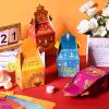 Bolsome 24Pack Happy Diwali Party Favor Boxes Rangoli Lantern Diya Pattern Treat Boxes Diwali Party GoodieGable Boxes for Indian Festival of Lights Party Decorations view 4