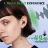 RelaxCharm Ear Plugs for Sleeping Up to NRR24dB-Ultra Soft, Reusable Silicone Earplugs for Sleep Snoring, Side Sleepers-10 Ear Tips in XS/S/M/L/Double Layer- Cool Black view 3