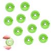 10 Pcs Multi-Color Coloured glaze Aromatherapy Pendant Bottle - Chinese Safety Buckle for Essential Oils Perfume - Necklace Pendant Vials (Green) view 1