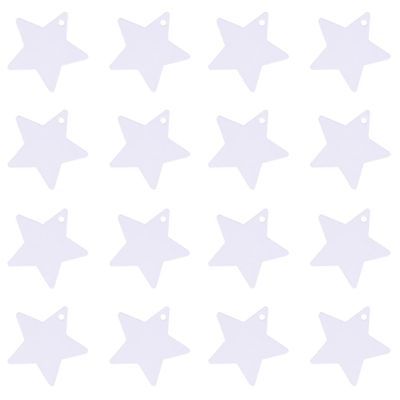 100 Pieces Kraft Paper Tags Gift Tags Star-shaped Price Tags Price Labels Craft Hang Tags Clothes Size Tags Market Tags Gift Bag Tags Display Labels Jewelry Tags Clothing Tags, White