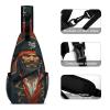 Pill Box Pirate Captain Pill Case 3 Compartment Travel Pill Organizer Small Pill Container for Pocket Purse Daily Vitamin Case Medicine Box to Hold Vitamins Fish Oil view 3