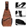 Pill Box Red Brick Wall Texture Pill Case 3 Compartment Travel Pill Organizer Small Pill Container for Pocket Purse Daily Vitamin Case Medicine Box to Hold Vitamins Fish Oil view 3