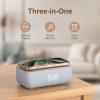 REACHER 15W Fast Magnetic Wireless Charging Alarm Clock with White Noise Machine, Woodgrain Style, 20 HighFidelity Sounds, Gradual Wake & Snooze, 0100% Dimmable Digital Clock, Bedroom & Office view 2