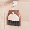 KFANMZHUD Desktop broom, small broom, with dustpan set, keyboard cleaning brush, desktop clutter cleaning brush, Brown view 2