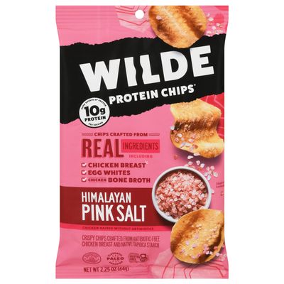 NineLife Basics W.ilde Snacks Himalayan Sea Salt Chicken Chips 2.25 oz (Pack of 12)