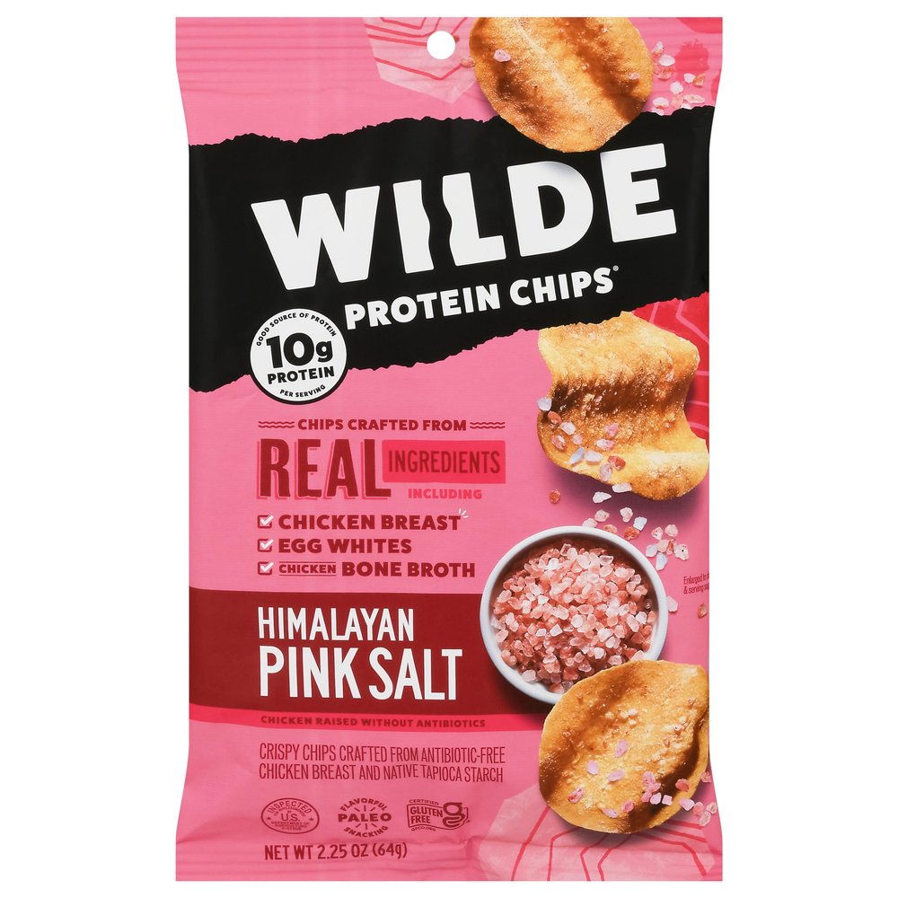 NineLife Basics W.ilde Snacks Himalayan Sea Salt Chicken Chips 2.25 oz (Pack of 12)