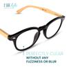 2SeeLife Small Round Bamboo Reading Glasses for Men & Women  NarrowMedium Fit, Durable & Sturdy Frame, Premium Readers, Black, +2.25 view 2