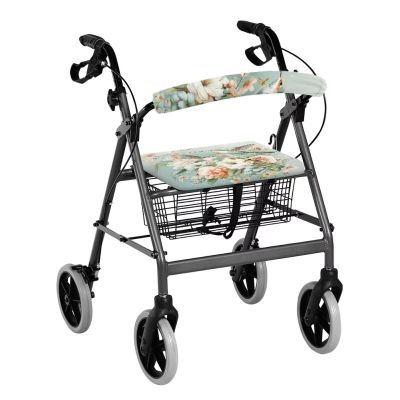 Gomyblomy Hummingbird Flowers Rollator Walker Accessories for Seniors Universal Soft Seat Covers for Rollator Walkers for Adults Decorative Walker Cover Accessories