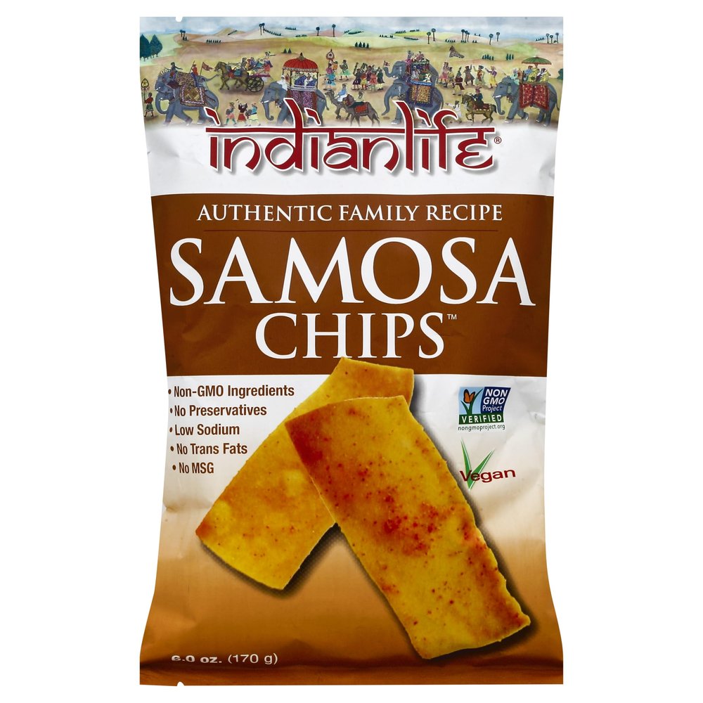I.ndianlife Samosa Pretzel Chips 6 oz (Pack of 12)