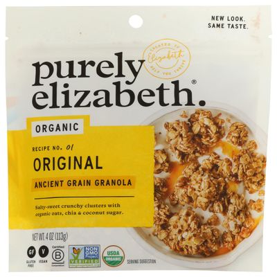 P.urely Elizabeth Ancient Grain Snack Granola Pieces 4 oz (Pack of 10)