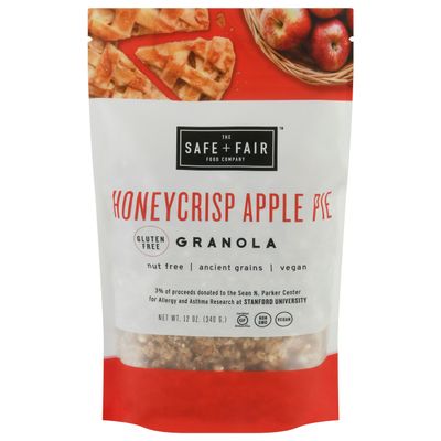 T.he Safe + Fair Food Co Honeycrisp Granola 12 oz (Pack of 6)
