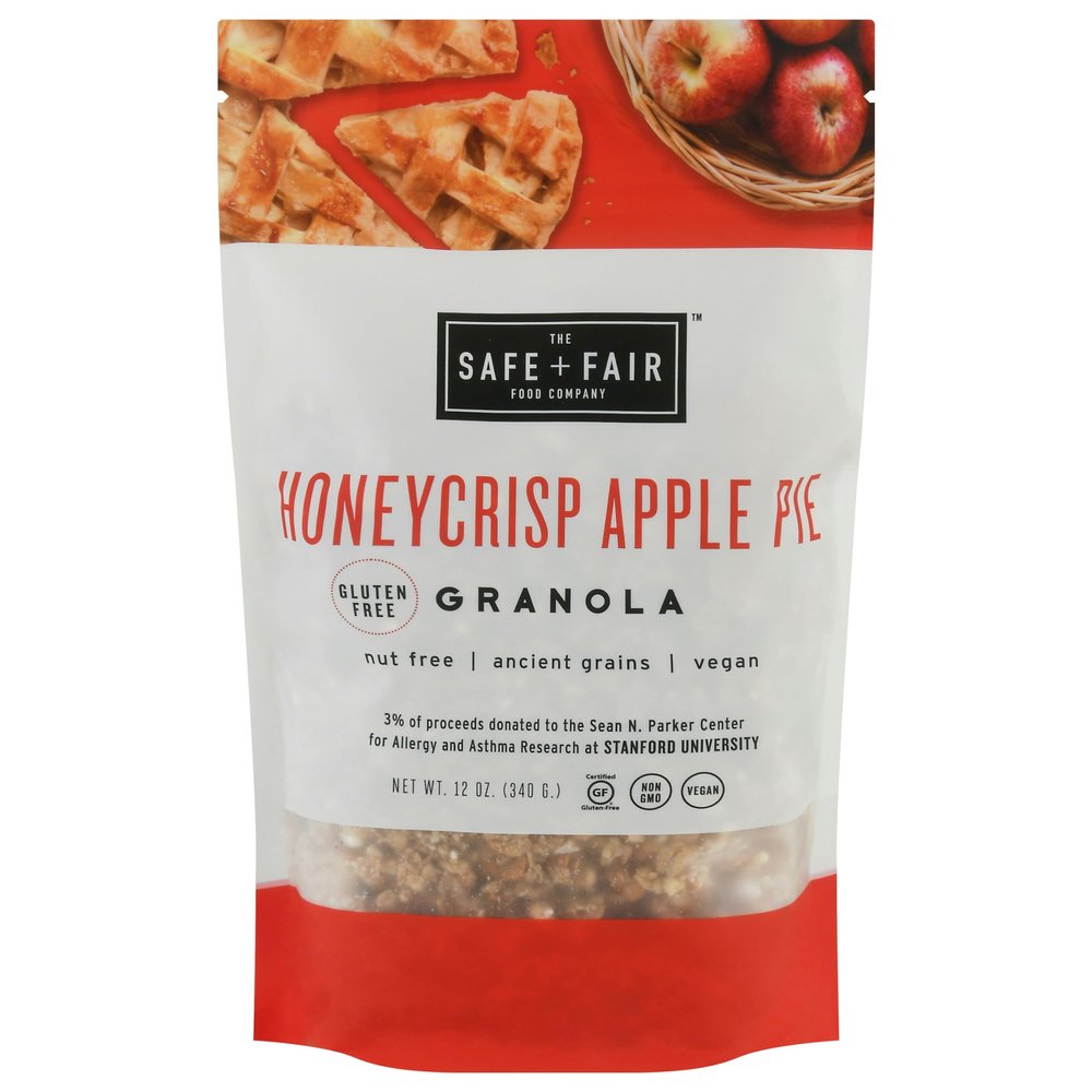 T.he Safe + Fair Food Co Honeycrisp Granola 12 oz (Pack of 6)