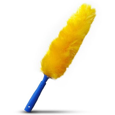 US Duster Company Static Duster 23-inch Electrostatic Duster Long and Flexible Static Feather Duster Soft Nylon Fibers Long Duster for Home Cleaning Attracts Dust Like a Magnet