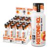 Ketone-IQ Ketone Energy Shots - 100mg Green Tea Caffeine, 5g Exogenous Ketones, and B Vitamins - 24 On The Go Caffeine Shots - Fast Acting Energy Drink (Peach) view 1