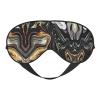 Abstract Marble Ink Texture Print Fashion Block Out Light Eye Mask 7.9X4 inch for Air Travel Full Night Sleeping view 1