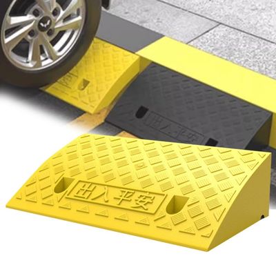 BERWDUXA Wheelchair Threshold Ramp 2/3/5/6 in Rise, Rubber Driveway Curb Ramp, Entry Ramp for Car Trailer Scooter Bike, Heavy Duty Garage Kerb Ramp, Non-Slip Surface(Y,50x22x6cm/20x8.7x2.4in)