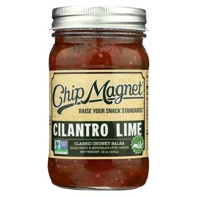 Chip Magnet Salsa - Cilantro Lime - Classic Chunky Salsa - Mild - Case Of 4-16 Oz Jars