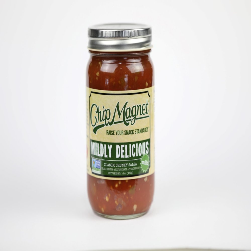 Chip Magnet Salsa - Mildly Delicious - Classic Chunky Salsa - Mild - Case Of 4-16 Oz Jars
