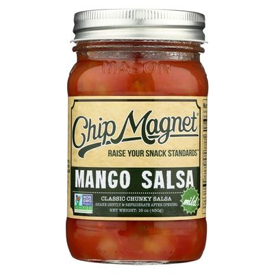 Chip Magnet Salsa - Mango Salsa - Classic Chunky Salsa - Mild - Case Of 4-16 Oz Jars
