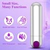 JEDLEM Upgraded Massager 10 Modes Quiet Massage Stick Tool, Handheld Travel Pocket Portable Cordless Soft Toy (Sliverpurple) view 4