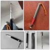 8 Sections Telescopic Blind Cane - Titanium Alloy Reflective Blind Cane with Roller Head + Night Warning Reflective Film(A,118cm(46in)) view 2