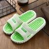 HONGFSM Comfort Shower Shoes Non Slip Quick Drying Bathroom Slippers Women Men Massage Sandals Home Couple Slippers for Living Room, Pool, Beach, SPA, Public Showers, Indoor, Outdoor(Green,6.5/7) view 2