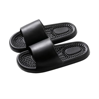 HONGFSM Massage Slippers Reflexology Sandals Deep Tissue Foot Massager Quick Drying Shower Shoes Gift for Men Women Reduce Feet Neuropathy Pain Relief and Tension(Black,5.5/6)