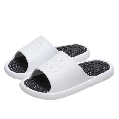 HONGFSM Massage Slippers for Women Men Foot Acupressure Sandals Reflexology Acupuncture Shower Shoes Promote Blood Circulation Plantar Fasciitis Pain Relief(White,9.5/10)