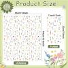 50pcs Wildflower Napkins - Disposable Floral Guest Napkins with Butterfly Decorative Paper Flowers - Perfect for Bathroom, Home, Kitchen, Wedding, Bridal, Baby Shower, Birthday & Tea Party Decorations view 2