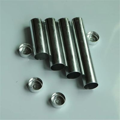 100pcs/batch OD 22mm Dental Material Dental Aluminum Empty Cartridge with lid for Flexible Acrylic(OD22 X 110mm)