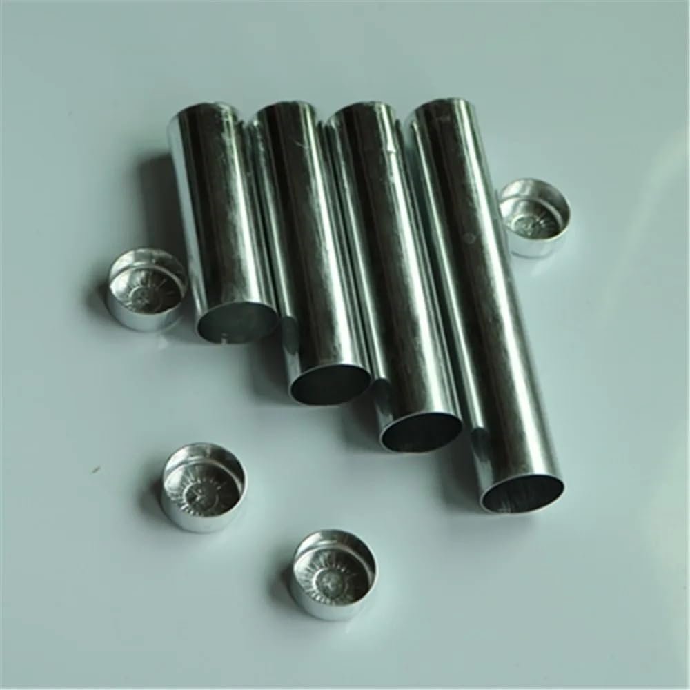 100pcs/batch OD 22mm Dental Material Dental Aluminum Empty Cartridge with lid for Flexible Acrylic(OD22 X 110mm)