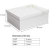 2 Pack Large Gift Boxes with Lids for Presents, 13"x10"x5" White Gift Wrap Boxes, Foldable Box for Gifts, Sturdy Present Box for Birthdays, Anniversaries, Festivals or Special Celebration view 2
