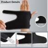 1 Pair Wrist Brace for Carpal Tunnel with Metal Bar, Men Women Hand Wrist Support Brace, Adjustable Night Wrist Splints Guards for Endonitis Sprain Arthritis Relief (Black, Right & Left) (A) view 4