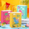 20Pcs Dinosaur Party Favor Bags with Handles, Cartoon Dinosaur Kraft Paper Gift Wrap Bags, Kids Goodie Treat Bags for Boys Girls Dinosaur Theme Birthday Baby Shower Party Supplies view 4