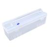 caralin Home Food Wrap Dispenser with Slide Cutter Cling Film Wrap Dispenser Plastic for p Cutter Storage Holder Kitchen Too, As Pic Shows view 1