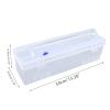 caralin Home Food Wrap Dispenser with Slide Cutter Cling Film Wrap Dispenser Plastic for p Cutter Storage Holder Kitchen Too, As Pic Shows view 2