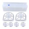 caralin Home Food Wrap Dispenser with Slide Cutter Cling Film Wrap Dispenser Plastic for p Cutter Storage Holder Kitchen Too, As Pic Shows view 3