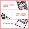 20Pcs Cow Party Favors Bags with Handles, Farm Themed Kraft Paper Gift Bags Candy Bags, Cute Cow Print Goodie Bags for Girls Boys Birthday Baby Shower view 3