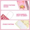 20Pcs Candyland Goodie Bags with Handles, Candy Party Favors Bags, Lollipop Paper Gift Bags, Sweet Candy Party Treat Gift Bags for Kids Birthday Baby Shower Wedding Party Supplies view 3
