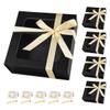 Black Gift Boxes with Window,7.5"x7.5"x3.1" Bridesmaid Boxe for Gift Giving,Birthday Gift Box with Magnetic,Closure Lid Gift Boxes for Presents,Cute Boxe,Luxury for Gift Packaging,Gift Box for Wrapping Gifts view 1