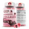 Hydrolyzed Collagen Peptides, Marine Gummies for Women Men, Multi Collagen Type I II III V & X for Hair Growth, Healthy Skin Nails - Collagen Gummy w/ Hair Vitamins Biotin Keratin & Vitamin D3, 120Cts view 1
