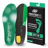 MASTERFIT EZQF Regular Golf Shoe Insoles for Men & Women, Athletic Shoe Inserts Men with Arch & Heel Support, Shock Absorbing Stability Insoles for Golf Shoes, Cleats & Sports Performance, XXL view 1