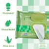 McKesson Flushable* Adult Wet Wipes XL  144 Wipes (3 Pack of 48)  Aloe & Vitamin E, Plant-Based Cleansing Wipes, Scented, Extra Large view 2
