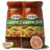 Grace Guava Jelly 12oz - 2 Jars - Tropical Guava Paste Made with Premium Jamaican Guava Fruit - Caribbean Guava Fruit Spread Ideal for Guava Gizzada & Pastelitos de Guayaba view 1