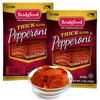 Bridgford Thick Sliced Pepperoni 5 oz Pack of 2 - Thick Pepperoni Slices for Pizza and Sandwiches with Zero Carb Ideal for Your Keto Diets - Ready-to-Eat Slices for On-The-Go Snacking view 1
