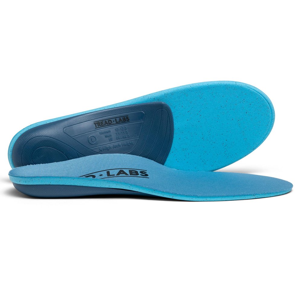 Tread Labs Pace Insoles for Plantar Fasciitis Relief & Flat Feet Firm Arch Support Inserts for Men & Women Replaceable Top Covers, Million-Mile Guarantee