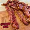 Delicious Bacon Jerky Gift Set for Men  Irresistible Variety Pack of Maple, Applewood, Spicy Sriracha & Cinnamon | Packed in Runnin Wild Burlap Bag | Fun, Flavor-Packed Gift for Dad view 4