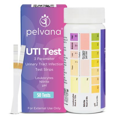 Pelvana Urinary Tract Infection Test Strips - 50 UTI Test Strips for Women, Accurate 3-Parameter Readings for Leukocytes, Nitrite, and pH - Advanced and Easy at-Home UTI Testing