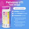 Pelvana Urinary Tract Infection Test Strips - 50 UTI Test Strips for Women, Accurate 3-Parameter Readings for Leukocytes, Nitrite, and pH - Advanced and Easy at-Home UTI Testing view 2